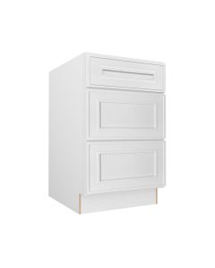 Craftsman White Shaker Drawer Base Cabinet 21" Tampa - Amazon Homes Global