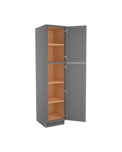 Grey Shaker Elite Utility Cabinet 18"W x 84"H Tampa - Amazon Homes Global