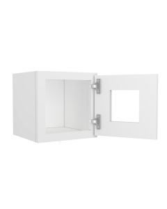 Key Largo White Wall Open Frame Glass Door Cabinet  12"W x 12"H Tampa - Amazon Homes Global