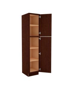 Espresso Shaker Utility Cabinet 18"W x 90"H Tampa - Amazon Homes Global