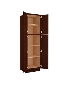 Espresso Shaker Utility Cabinet 24"W x 84"H Tampa - Amazon Homes Global