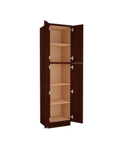 Espresso Shaker Utility Cabinet 24"W x 90"H Tampa - Amazon Homes Global