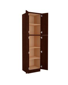 Espresso Shaker Utility Cabinet 24"W x 96"H Tampa - Amazon Homes Global