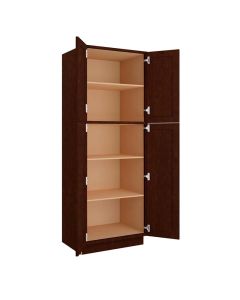 Espresso Shaker Utility Cabinet 30"W x 84"H Tampa - Amazon Homes Global