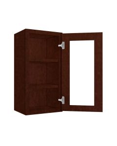 Wall Glass Door Cabinet with Finished Interior 15" x 30" Tampa - Amazon Homes Global