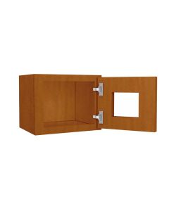 Wall Glass Door Cabinet with Finished Interior 15" x 12" Tampa - Amazon Homes Global