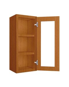 Wall Glass Door Cabinet with Finished Interior 15" x 36" Tampa - Amazon Homes Global