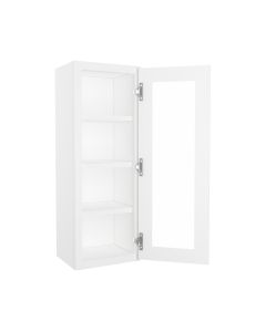 Wall Glass Door Cabinet with Finished Interior 15" x 42" Tampa - Amazon Homes Global