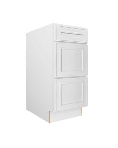 Craftsman White Shaker Vanity Drawer Base Cabinet 12" Tampa - Amazon Homes Global