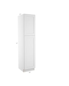 Colorado Shaker White Utility Cabinet 18"W x 84"H Tampa - Amazon Homes Global