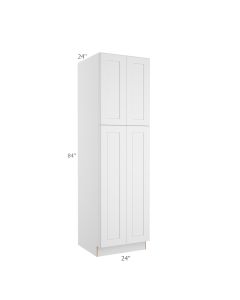 Colorado Shaker White Utility Cabinet 24"W x 84"H Tampa - Amazon Homes Global