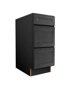 York Driftwood Grey Three Drawer Base Cabinet 15" Tampa - Amazon Homes Global