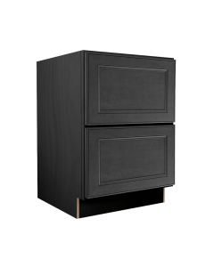 York Driftwood Grey Two Drawer Base Cabinet 24" Tampa - Amazon Homes Global